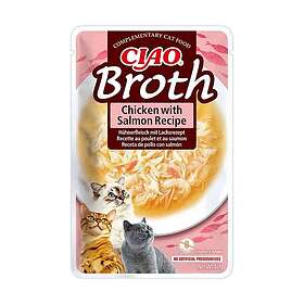Ciao Chicken Broth with Chicken & Salmon 40g