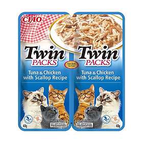 Ciao Twin Packs Cat Tuna/Chicken in Scallop Broth 2x40g