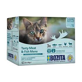 Bozita Feline Meat & Fish in Sauce Multibox 1,02kg