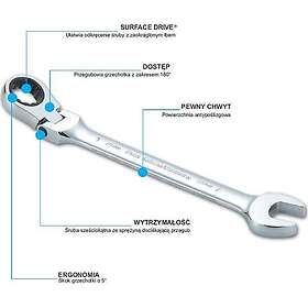 Sata Skiftnyckel med spärrhake S46401; 10 mm