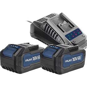 Celma Obs-Batterier (2 X 4,0 Ah) Med Lader