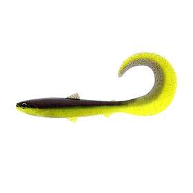 Westin BullTeez Curltail 8cm 3,15in 3g, Black Chartreuse