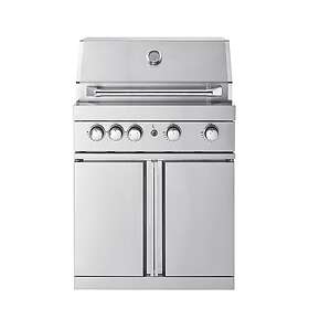 MyOutdoorKitchen Stainless Collection Free-standing gas grill with 4 efficient b