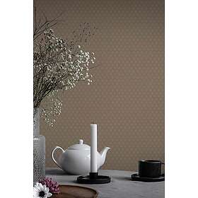 Duro Småmönstrat Lillstjärna Vit/rosa tapet