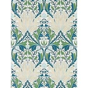 Morris & Co. elena Indigo Forest tapet