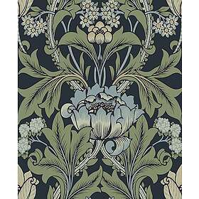 Carma Peel & Stick Primrose Floral Midnight Blue & Sage