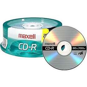 Maxell CDRekvisita 648445 CDR 700 CDR CD Recordable Discs 48x 700mB 80 Min Spind