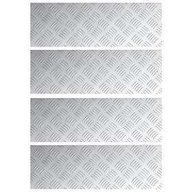 vidaXL Aluminium kockplers 4 st Halkfria 60x20 cm