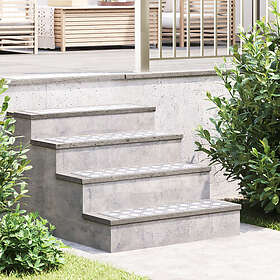 vidaXL Aluminium Rutig Platta 2 st Halkfri 70x20 cm