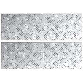vidaXL aluminiumbaserade rutiga plattor 2 st halkfria 60x20 cm