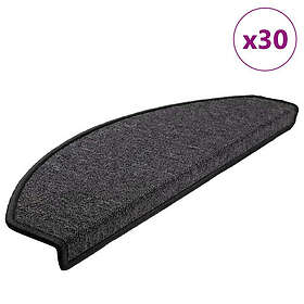 vidaXL Trappmattor 30 st antracit 65x24x4 cm