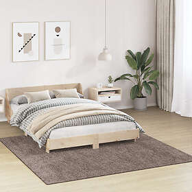 vidaXL Syntetmatta med latexbakgrund Brun 200x200 cm