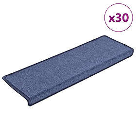 vidaXL Trappmattor 30 st 65x25 cm blå