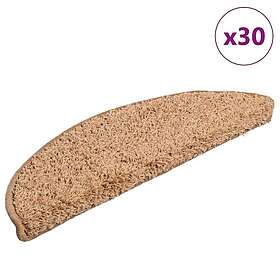 vidaXL Trappmattor 30 st beige 56x17x3 cm
