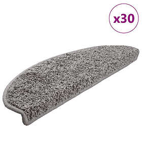 vidaXL Trappmattor 30 st grå 65x21x4 cm