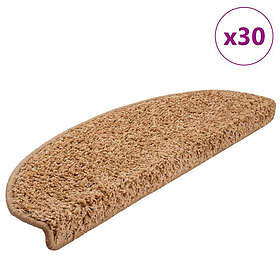 vidaXL Trappmattor 30 st beige 65x21x4 cm