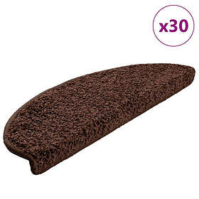 vidaXL Trappmattor 30 st brun 65x21x4 cm
