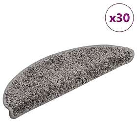 vidaXL Trappmattor 30 st grå 56x17x3 cm