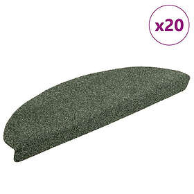 vidaXL Trappmattor självhäftande 20 st grön 65x21x4 cm