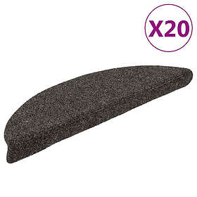 vidaXL Trappmattor självhäftande 20 st antracit 56x17x3 cm