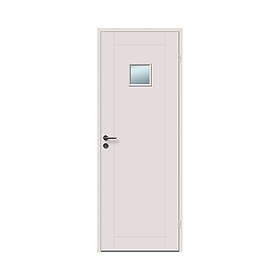 Grunda Innerdörr Frösö Design 8 X 21, Vit, Frostat Glas