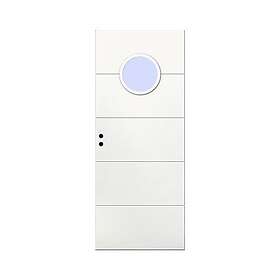 Grunda Innerdörr Ingarö Design 8 X 21, Vit, Klarglas