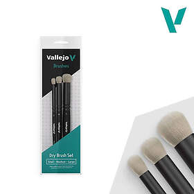 Vallejo Brush: Dry Set Natural Hair 3pcs (S/M/L)