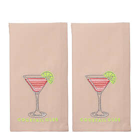Cocktail Club Vondels Summer Party servett 45 cm 2-pack beige