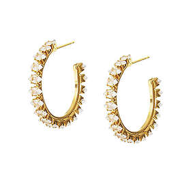 Caroline Svedbom Crystal Örhängen Navette Loop