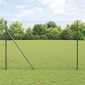 vidaXL Hexagon Stängsel Grå 1,6x50 m Stål