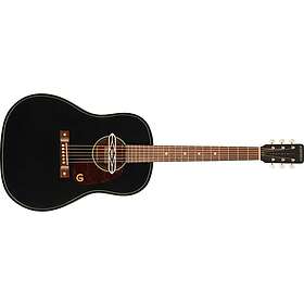 Gretsch Deltoluxe Dreadnought Walnut Fingerboard Tortoiseshell Pickguard Black