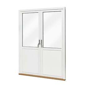 VillaFönster Fönsterdörr (par) Eco 0,9 Vitmålad 18x21 Höger