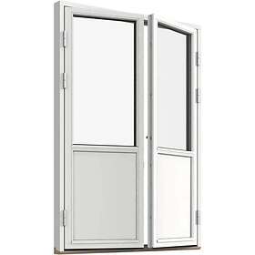 VillaFönster Fönsterdörr (par) Vitmålad 14x21 Vänster