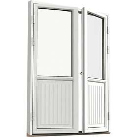 VillaFönster Fönsterdörr (par) Vitmålad 18x21 Vänster