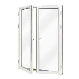VillaFönster Fönsterdörr, helglasad (par) Eco 0,9 Aluminiumbeklädd 15x24 Vänster