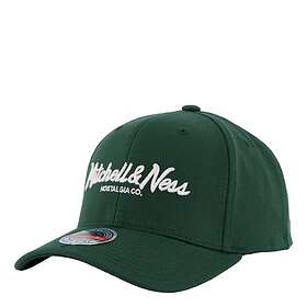 Mitchell & Ness Pinscript Snapback Dark Green/white