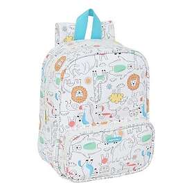 Safta Skolryggsäck Zoo Beige 22 x 27 x 10 cm