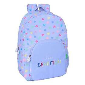 Benetton Skolryggsäck Lila Lila 30 x 46 x 14 cm
