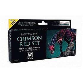 Vallejo Paint Set Crimson Red