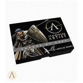 Artist Scale Color : Shades of Grey Paint Set