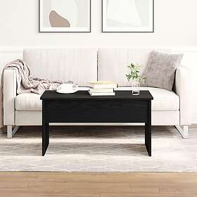 vidaXL Svart Ek Kaffeebord 80 x 50,5 x 41,5 cm