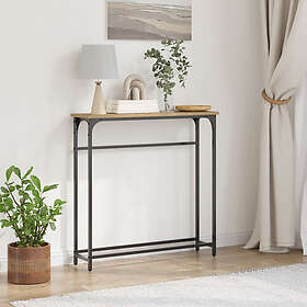 vidaXL Konsolbord artisan ek 75x19,5x75 cm konstruerat trä och stål