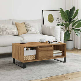 vidaXL Soffbord artisan ek 90x50x36,5 cm konstruerat trä