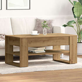 vidaXL Soffbord artisan ek 102x55x45 cm konstruerat trä