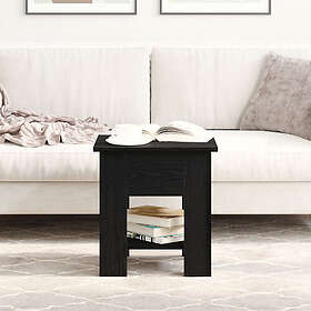 vidaXL Soffbord svart ek 40x40x42 cm konstruerat trä