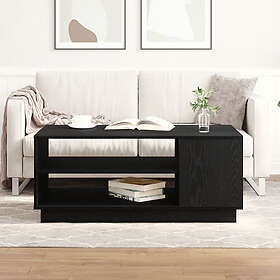 vidaXL Svart Ek Kaffeebord 102x55x43 cm Tillverkat av Konstruerat Trä