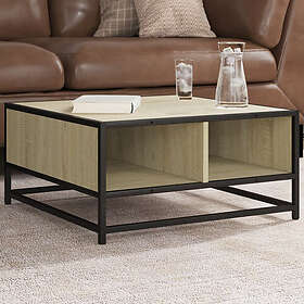 vidaXL Soffbord sonoma-ek 60,5x60,5x30 cm konstruerat trä och metall