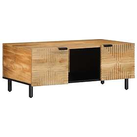 vidaXL Soffbord brun 100x54x40 cm mango i massivt trä