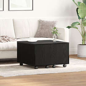 vidaXL Kaffebord Svart Ek 60x60x38 cm Trä