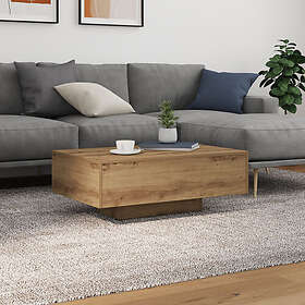 vidaXL Soffbord med LED-lampor artisan ek 85x55x31 cm